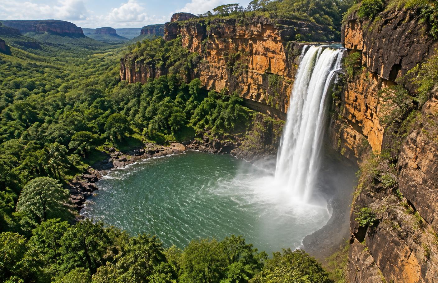 Paisagem ilustrativa da região de Complexo Pedra Caída