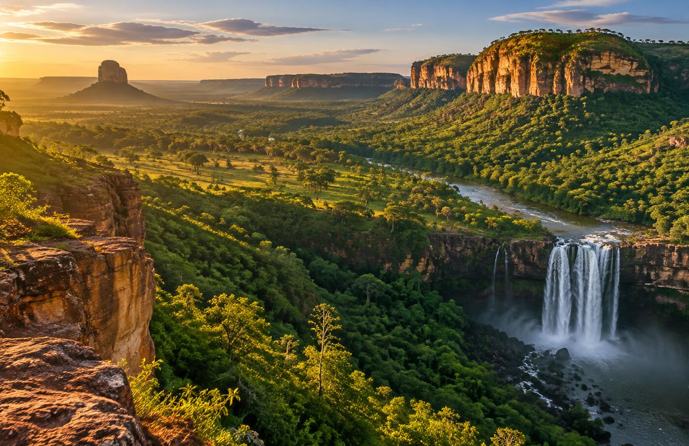 Paisagem ilustrativa da região de Chapada das Mesas