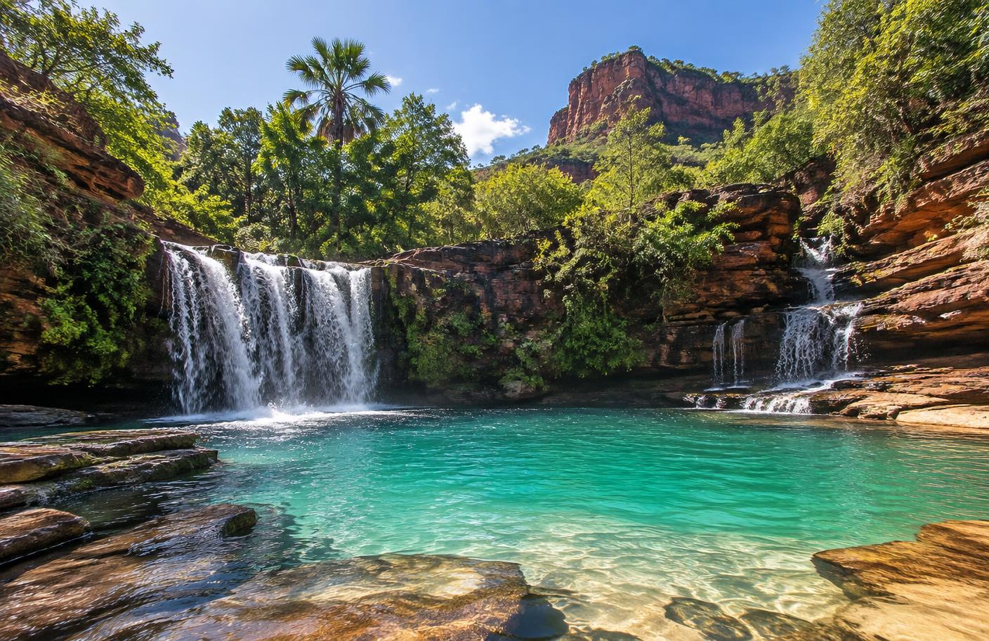 Paisagem ilustrativa da região de Poço Azul